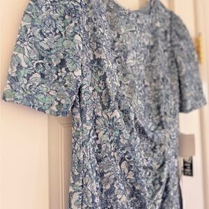 Xscape Blue Green Paisley Maxi Dress